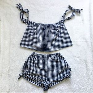 ASOS Gingham Two Piece Set